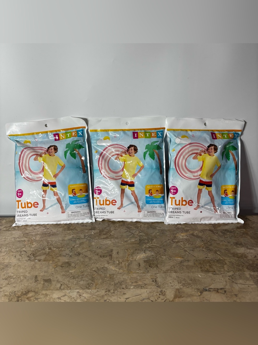 Intex Striped Dreams Tube Lot Of 3